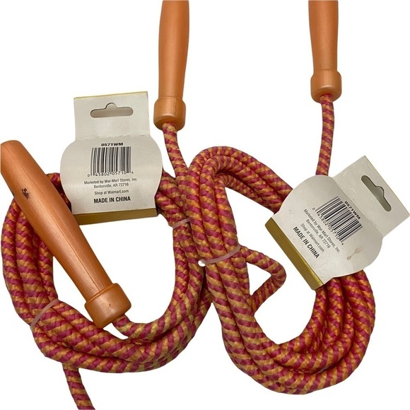 2 Walmart NWT 7’ Children’s Braided Jump Rope - Picture 2 of 4